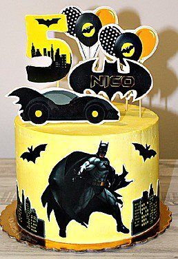 Tarta temática Noche de Superhéroes