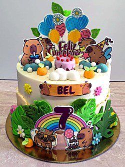 Tarta temática Capibaras