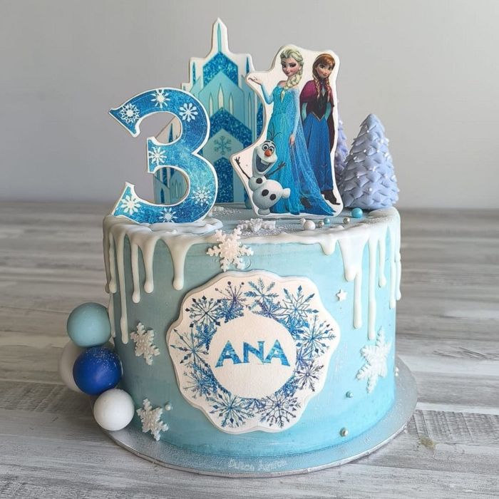 Tarta temática Reino de Hielo