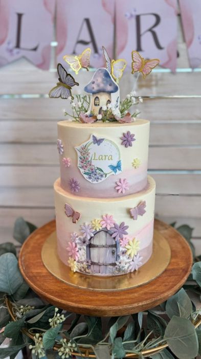 Tarta temática Jardín Encantado