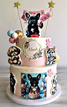 Tarta temática Perritos