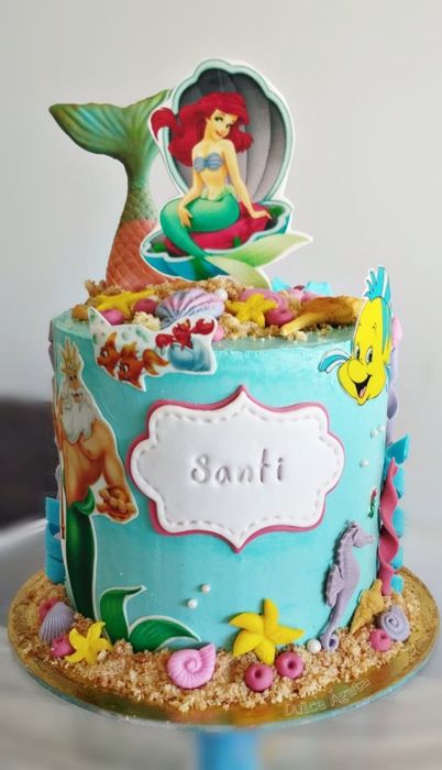 Tarta temática Fondo del Mar
